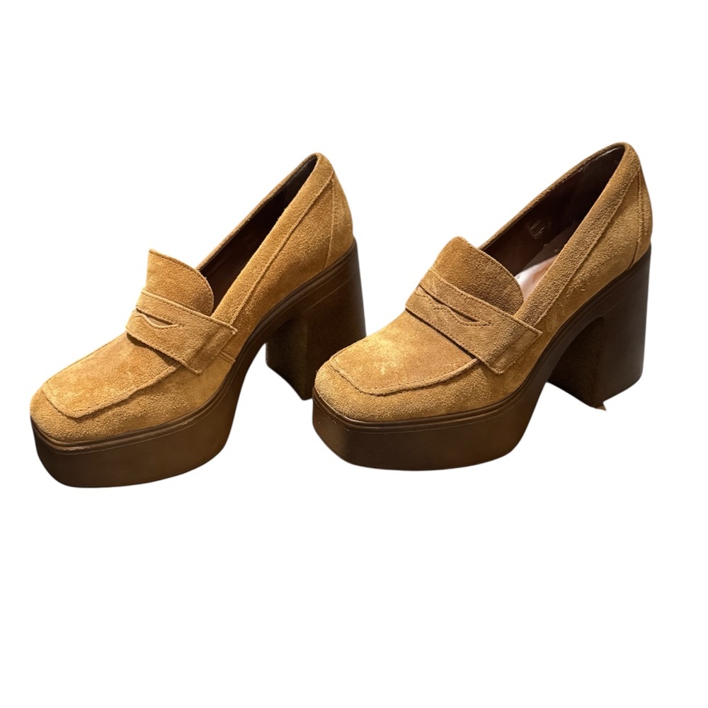 Tan Platform Loafers Free People
